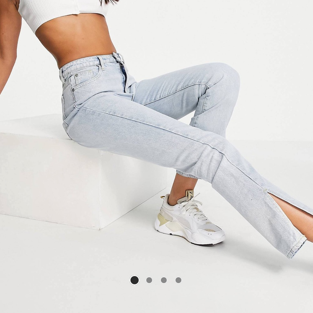 Missguided Raw Hem Skinny Jean